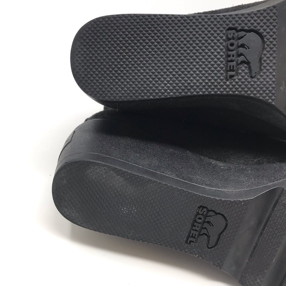 Sorel Toronto Waterproof Leather Suede Lace Up Wedge Snow Winter Boots 7.5 black - Picture 12 of 14